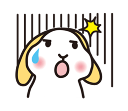 Maron-chan stamp of lop ear rabbit sticker #1987041
