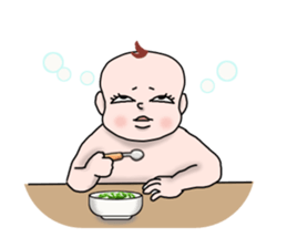 cute? baby sticker sticker #1987178