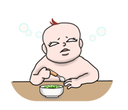 cute? baby sticker sticker #1987179