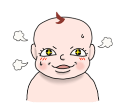 cute? baby sticker sticker #1987186