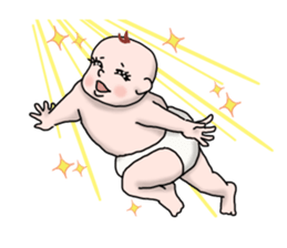 cute? baby sticker sticker #1987201