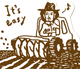 I am farmer!! sticker #1987625