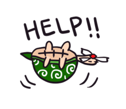 A Puppy and A Tortoise Grandpa sticker #1988283