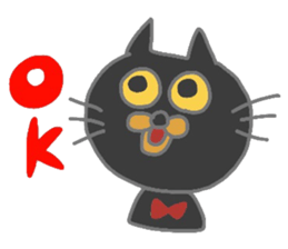 Friendly cute cat sticker #1988885