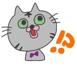 Friendly cute cat sticker #1988888