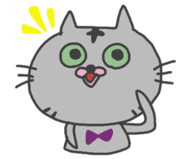 Friendly cute cat sticker #1988891