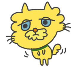 Friendly cute cat sticker #1988898