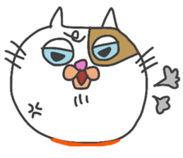 Friendly cute cat sticker #1988903