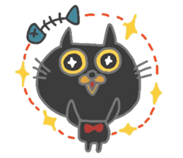 Friendly cute cat sticker #1988904