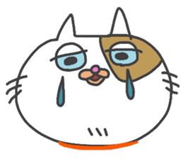 Friendly cute cat sticker #1988906