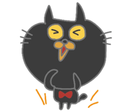 Friendly cute cat sticker #1988916