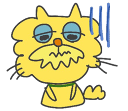 Friendly cute cat sticker #1988918