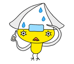 Squid chick "Ikapiyo" sticker #1989069