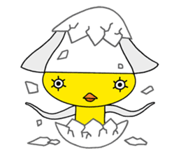 Squid chick "Ikapiyo" sticker #1989083