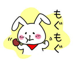 Simple and Cute Rabbits Sticker sticker #1989470