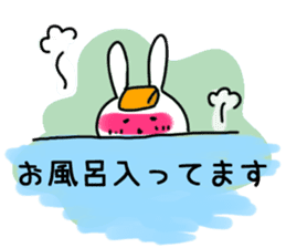 Simple and Cute Rabbits Sticker sticker #1989472