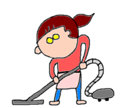 Housework sticker. sticker #1989572