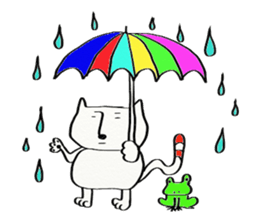 Fat thin cat sticker #1990295