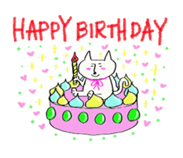 Fat thin cat sticker #1990308