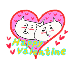 Fat thin cat sticker #1990314