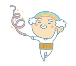 Uncle of the iridescent combover hair sticker #1990485