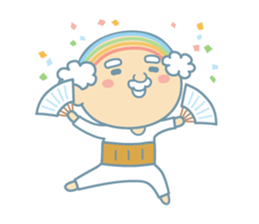 Uncle of the iridescent combover hair sticker #1990489