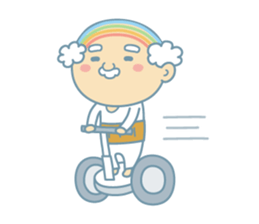 Uncle of the iridescent combover hair sticker #1990491