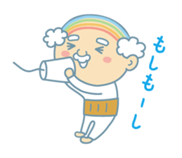 Uncle of the iridescent combover hair sticker #1990493