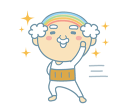 Uncle of the iridescent combover hair sticker #1990500