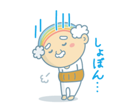 Uncle of the iridescent combover hair sticker #1990503