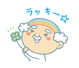 Uncle of the iridescent combover hair sticker #1990504