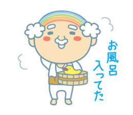 Uncle of the iridescent combover hair sticker #1990505