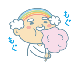 Uncle of the iridescent combover hair sticker #1990506