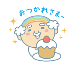 Uncle of the iridescent combover hair sticker #1990511