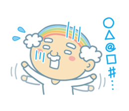 Uncle of the iridescent combover hair sticker #1990515