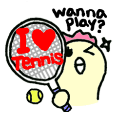 Here comes a Tennis Nut chick "Hiyokko"!