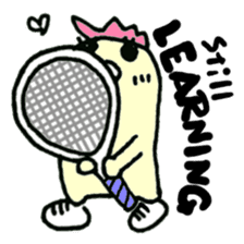 Here comes a Tennis Nut chick "Hiyokko"! sticker #1991206