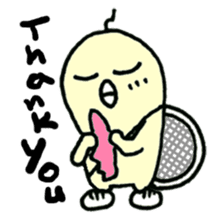 Here comes a Tennis Nut chick "Hiyokko"! sticker #1991207