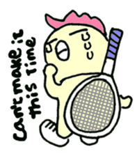 Here comes a Tennis Nut chick "Hiyokko"! sticker #1991214