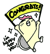 Here comes a Tennis Nut chick "Hiyokko"! sticker #1991216