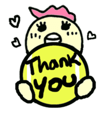 Here comes a Tennis Nut chick "Hiyokko"! sticker #1991219