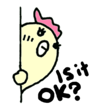 Here comes a Tennis Nut chick "Hiyokko"! sticker #1991220