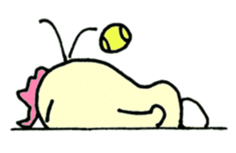 Here comes a Tennis Nut chick "Hiyokko"! sticker #1991221