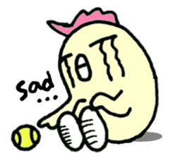 Here comes a Tennis Nut chick "Hiyokko"! sticker #1991235