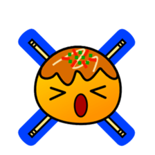 Round octopus dumplings sticker #1991588
