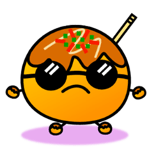 Round octopus dumplings sticker #1991601