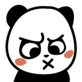 Emotional panda sticker #1992015