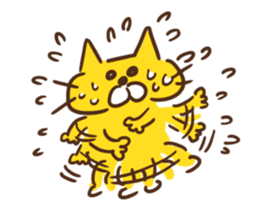 Cheerful cat !!!! sticker #1992605