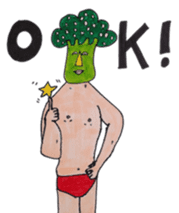 Broccoli Wrestler sticker #1992726