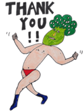 Broccoli Wrestler sticker #1992731
